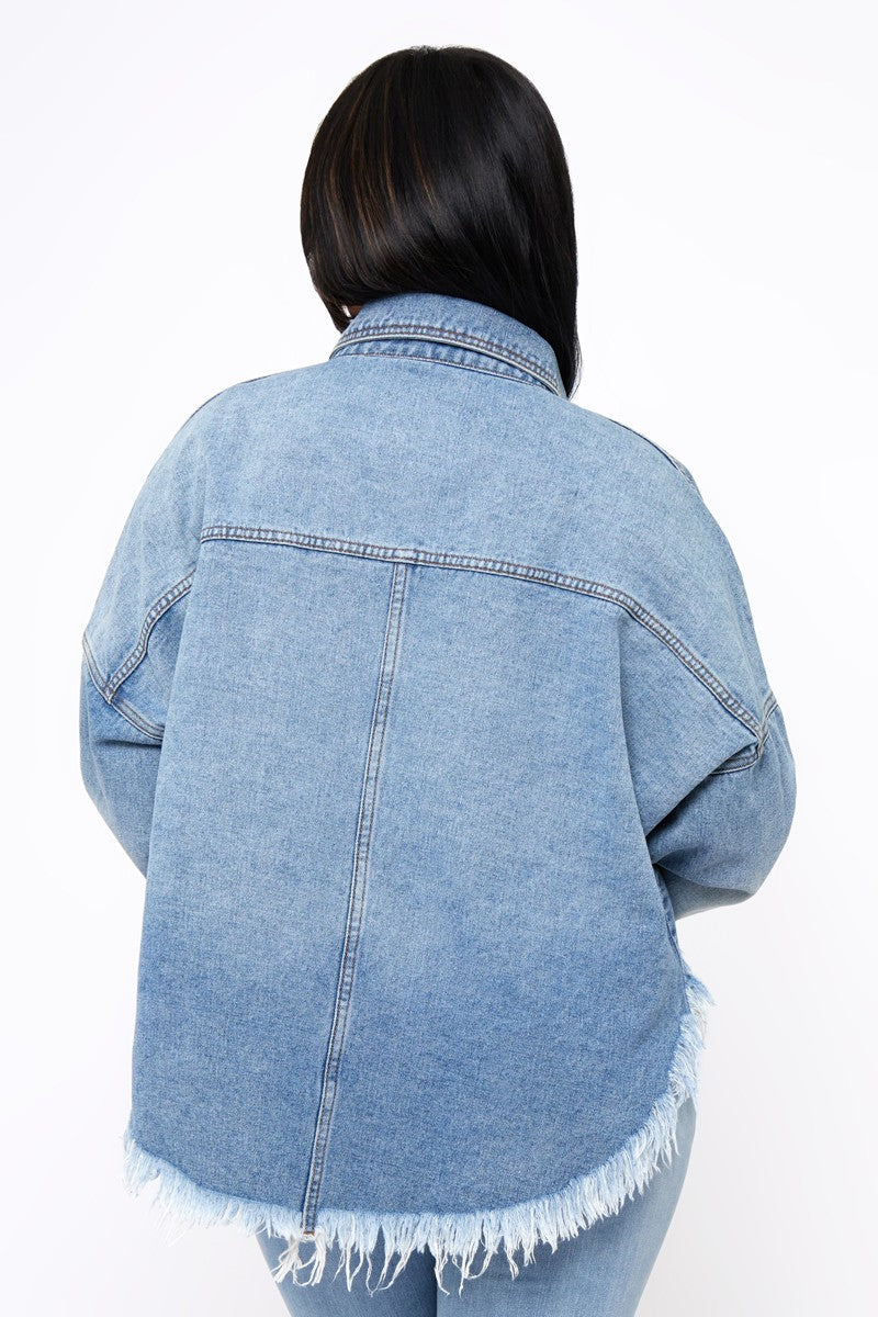Boss Flow Crop Shacket