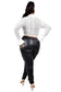 Knitted Tie Waist See-through Crop Top