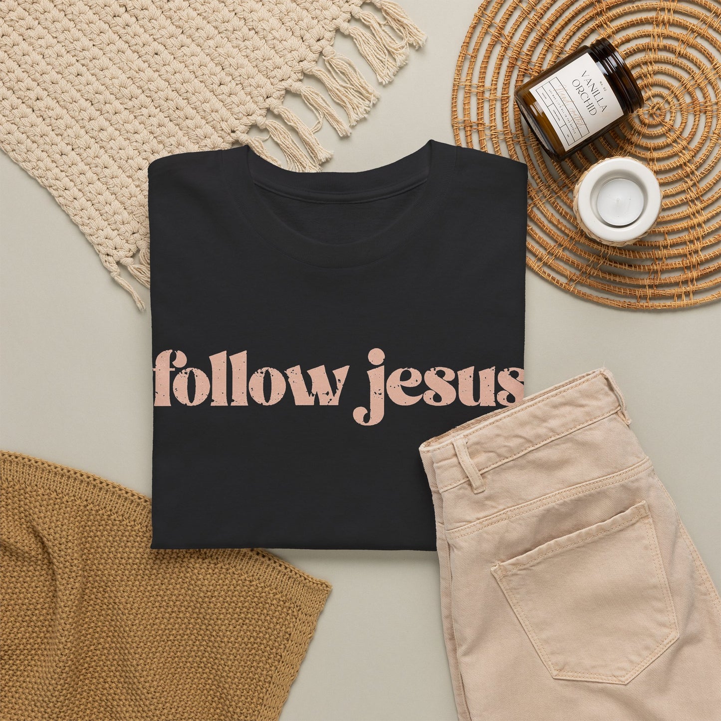 Follow Jesus Unisex  Cotton Tee