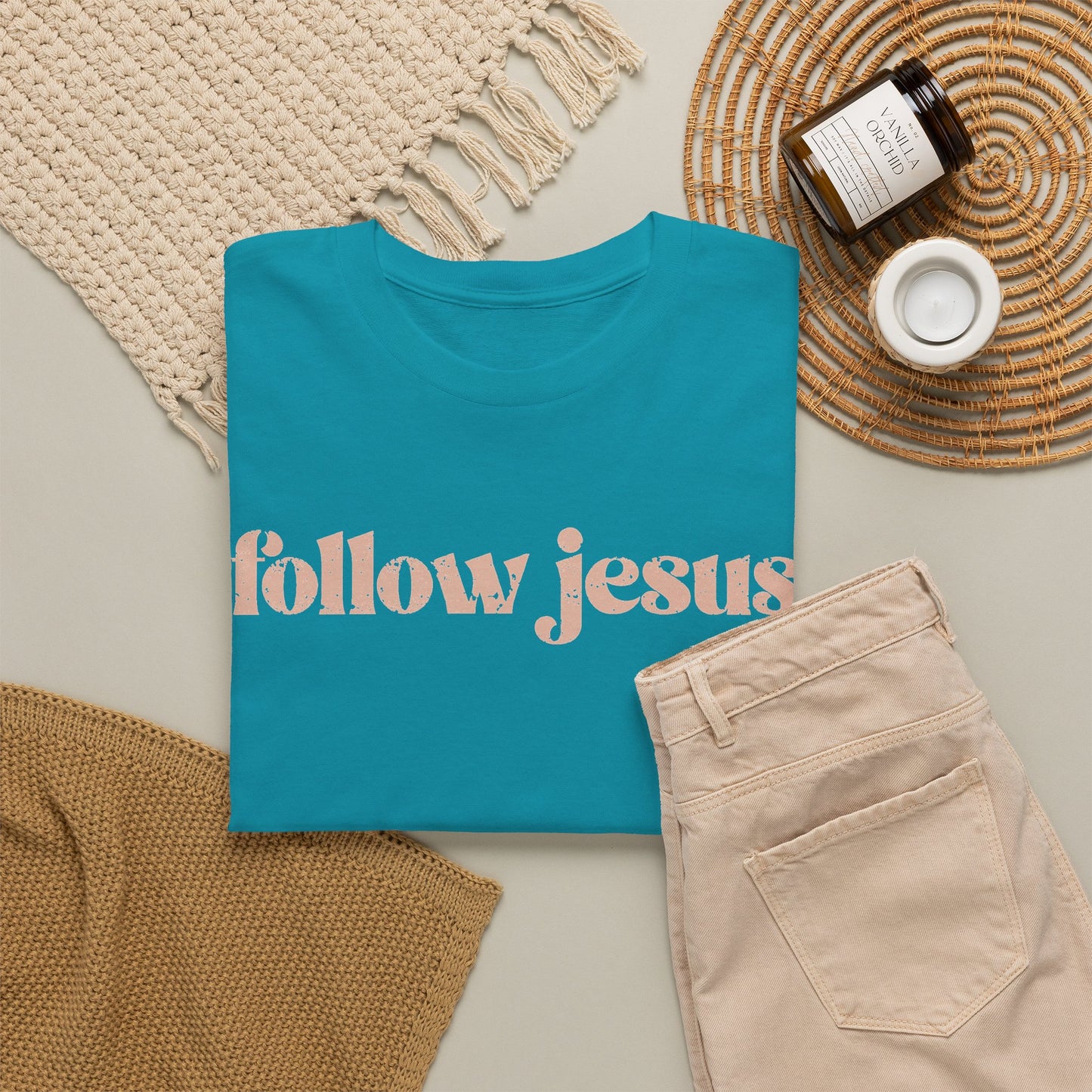 Follow Jesus Unisex  Cotton Tee
