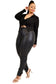 Long Sleeve Cutout Drawstring Top