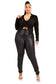 Long Sleeve Cutout Drawstring Top
