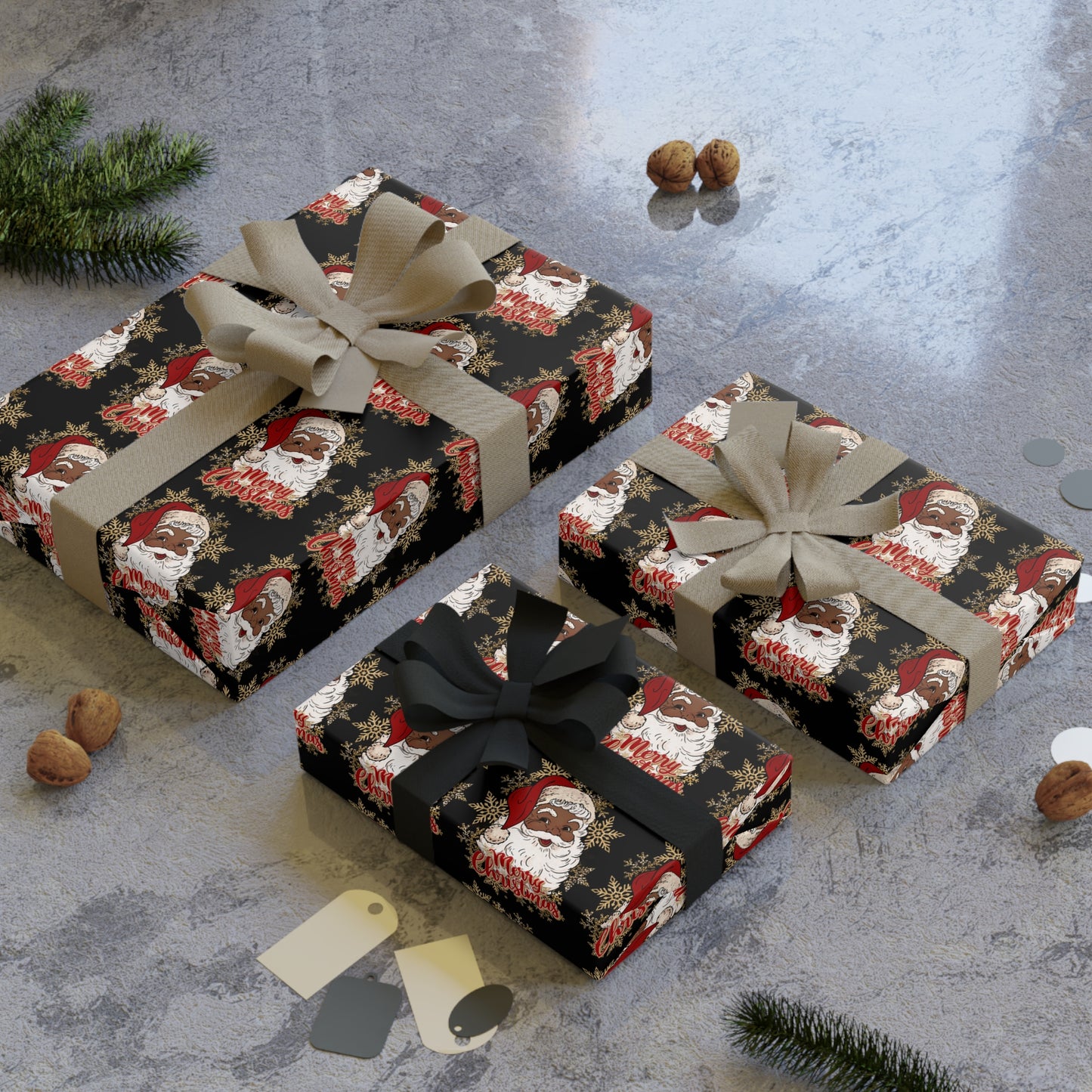 Melanin Magic Black Santa Wrap