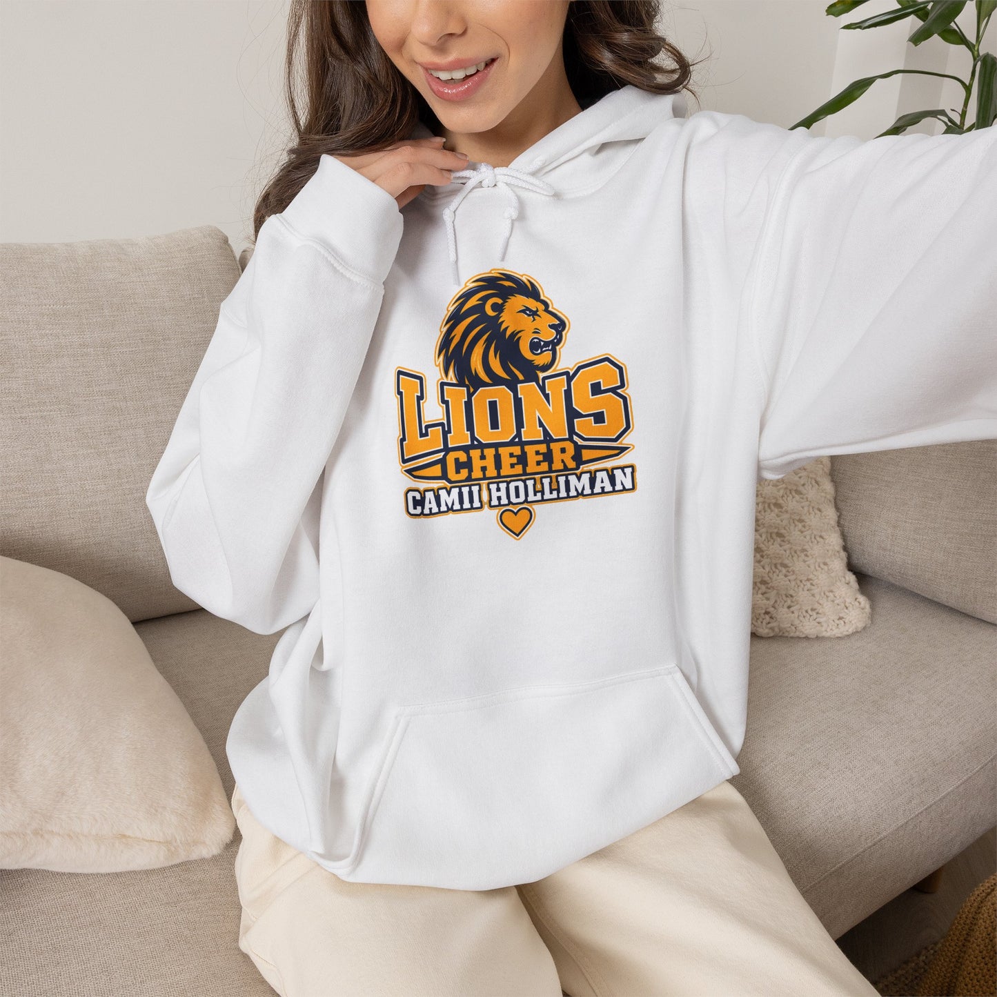 LIONS CHEER -  Hooded Sweatshirt