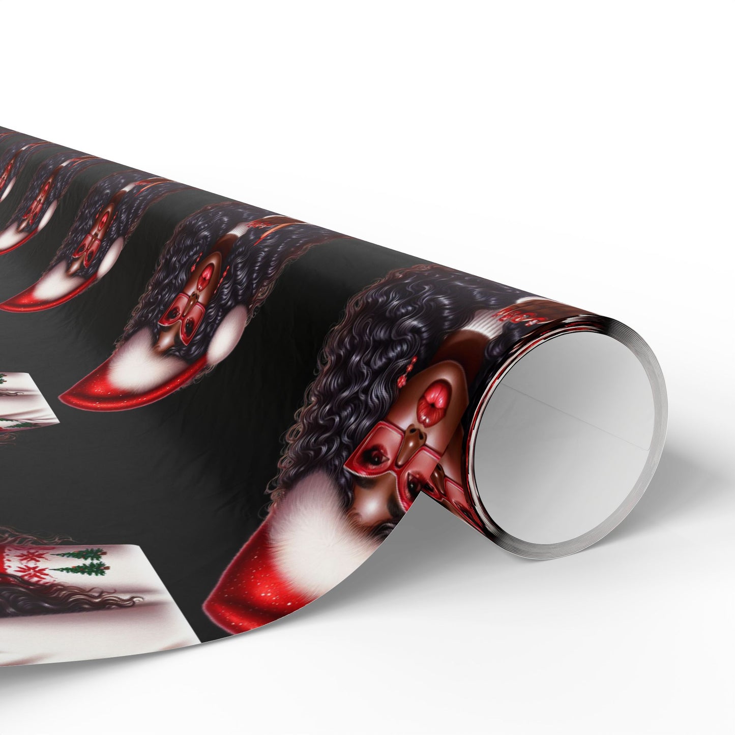 Melanin Barbie Christmas Wrap