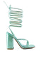 SHEWOLF LACE UP HIGH HEEL SANDALS