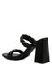 MI AMOR BRAIDED STRAP BLOCK HEELS