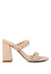 MI AMOR BRAIDED STRAP BLOCK HEELS