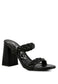 MI AMOR BRAIDED STRAP BLOCK HEELS
