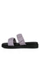 FAUX LEATHER RUCHED STRAP PLATFORM SANDALS