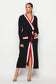Sonoma Stripe Detail Wrap Cardigan Dress