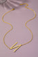 Large Initial Pendant Necklace