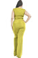 SLINKY WAIST TIE 2 PIECE PANTS SET