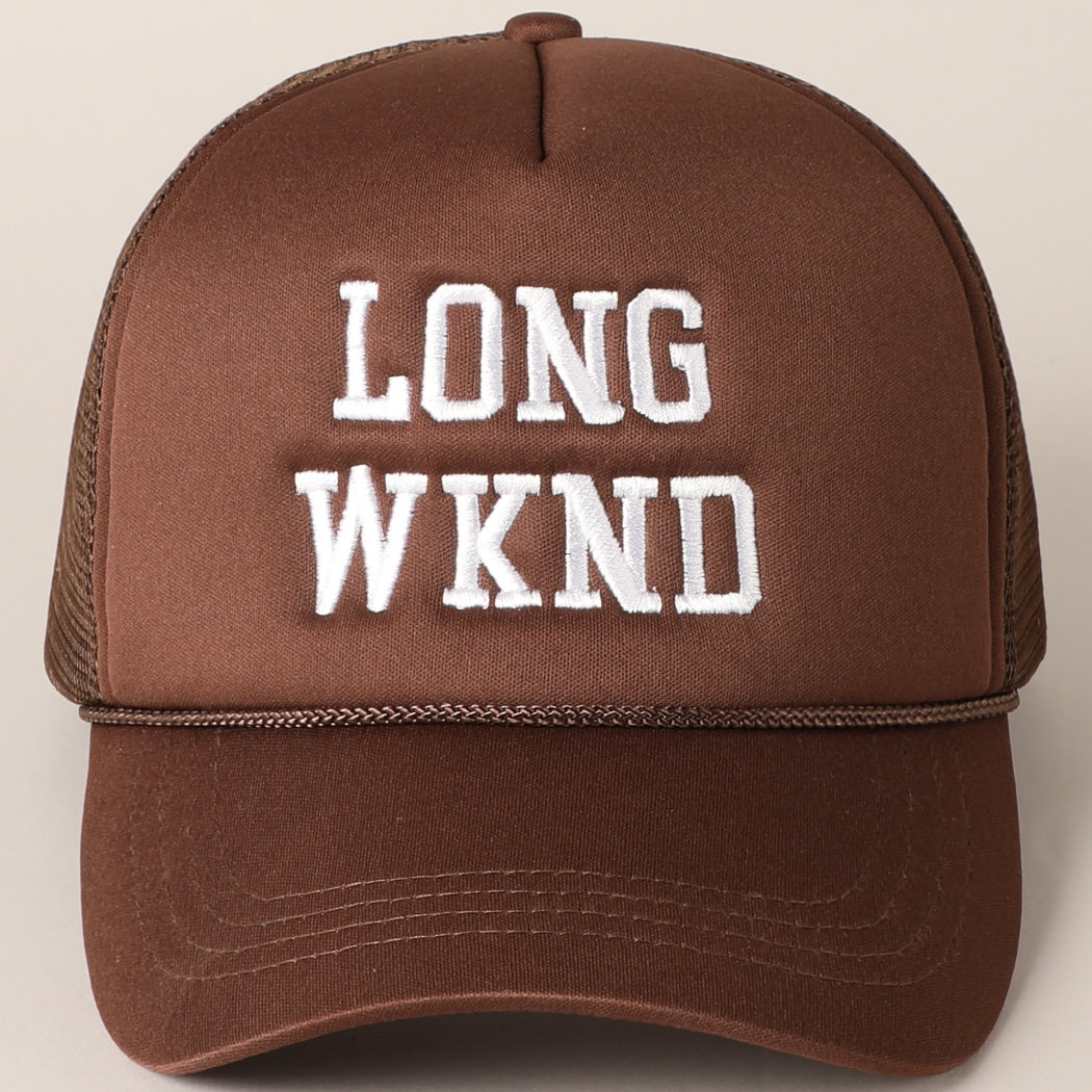 Long Weekend Foam Trucker Hat