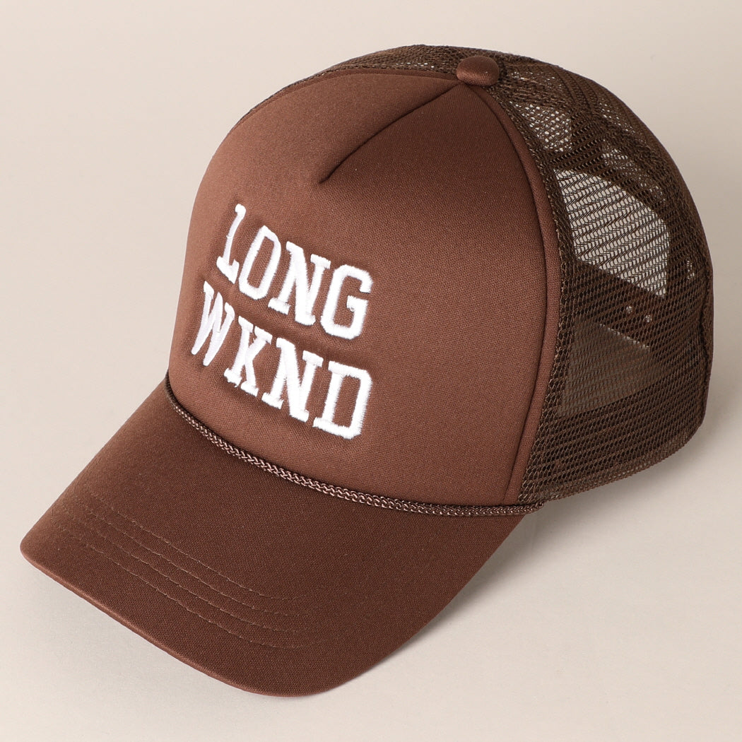 Long Weekend Foam Trucker Hat