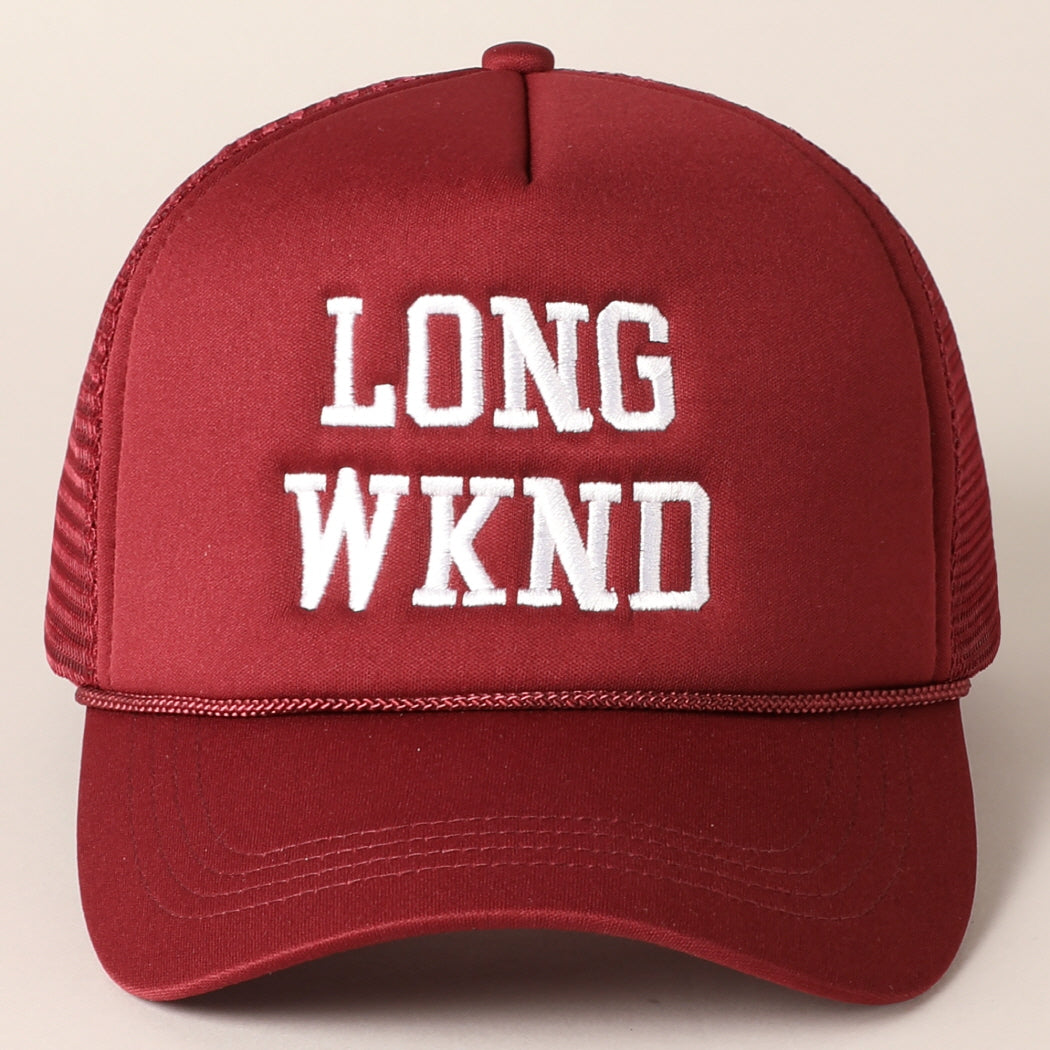 Long Weekend Foam Trucker Hat