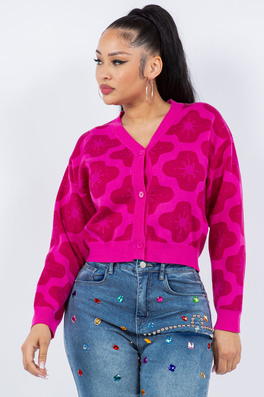 Bloom & Button Knit Cardigan