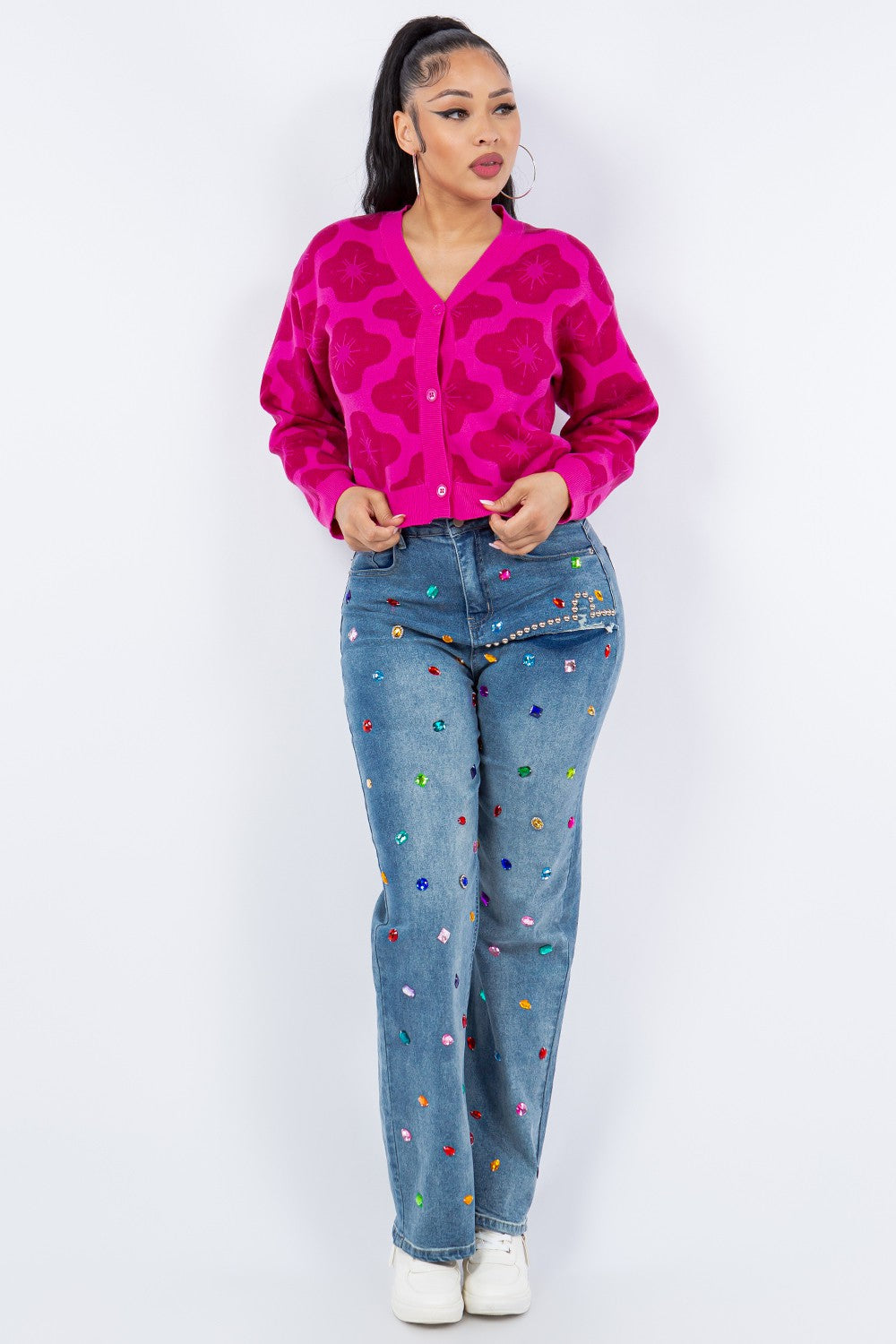 Bloom & Button Knit Cardigan