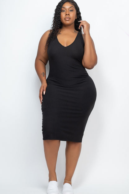 Bold in the Basics Midi Dress