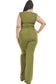 SLINKY WAIST TIE 2 PIECE PANTS SET