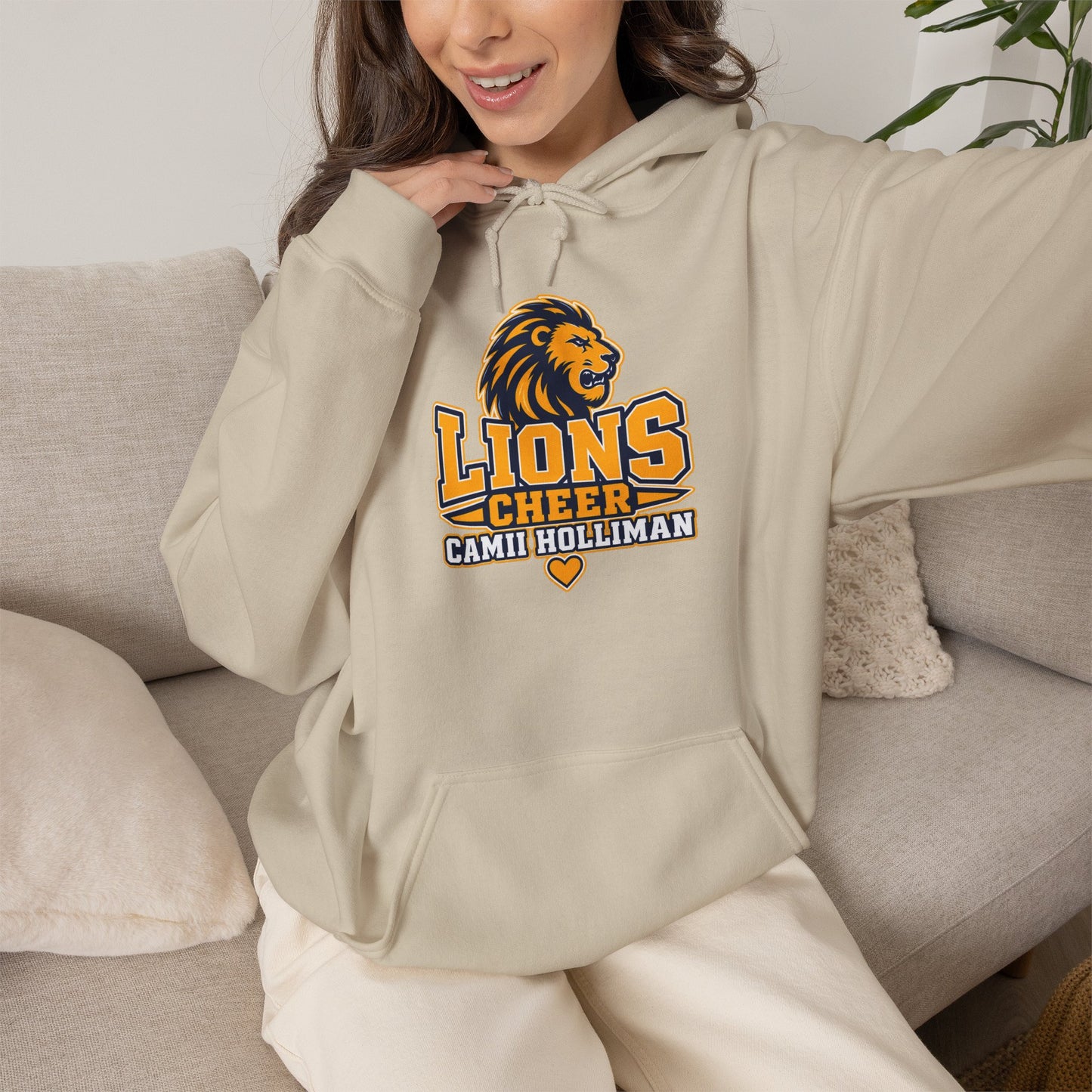 LIONS CHEER -  Hooded Sweatshirt