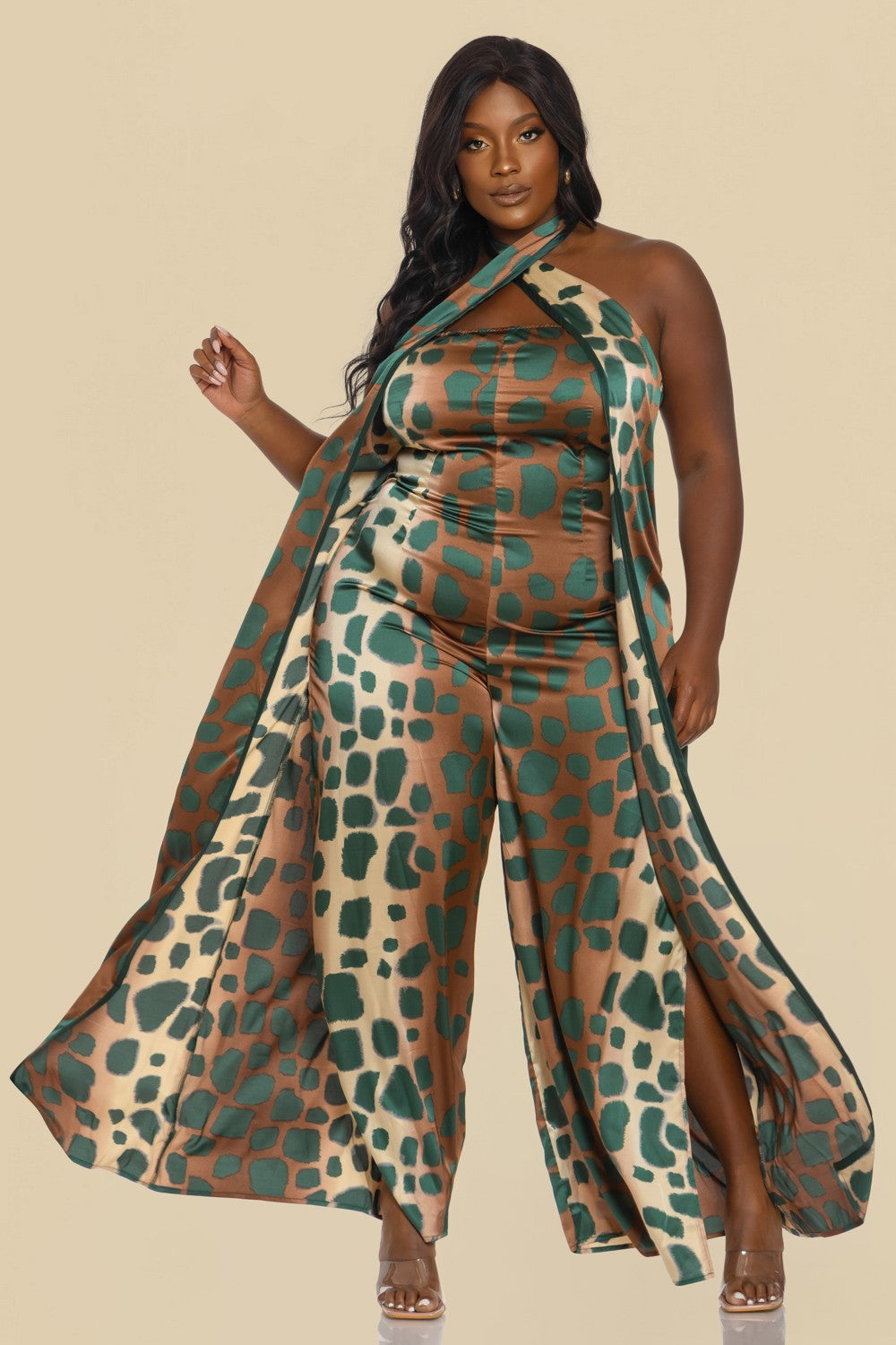 Power Print Wide-Leg