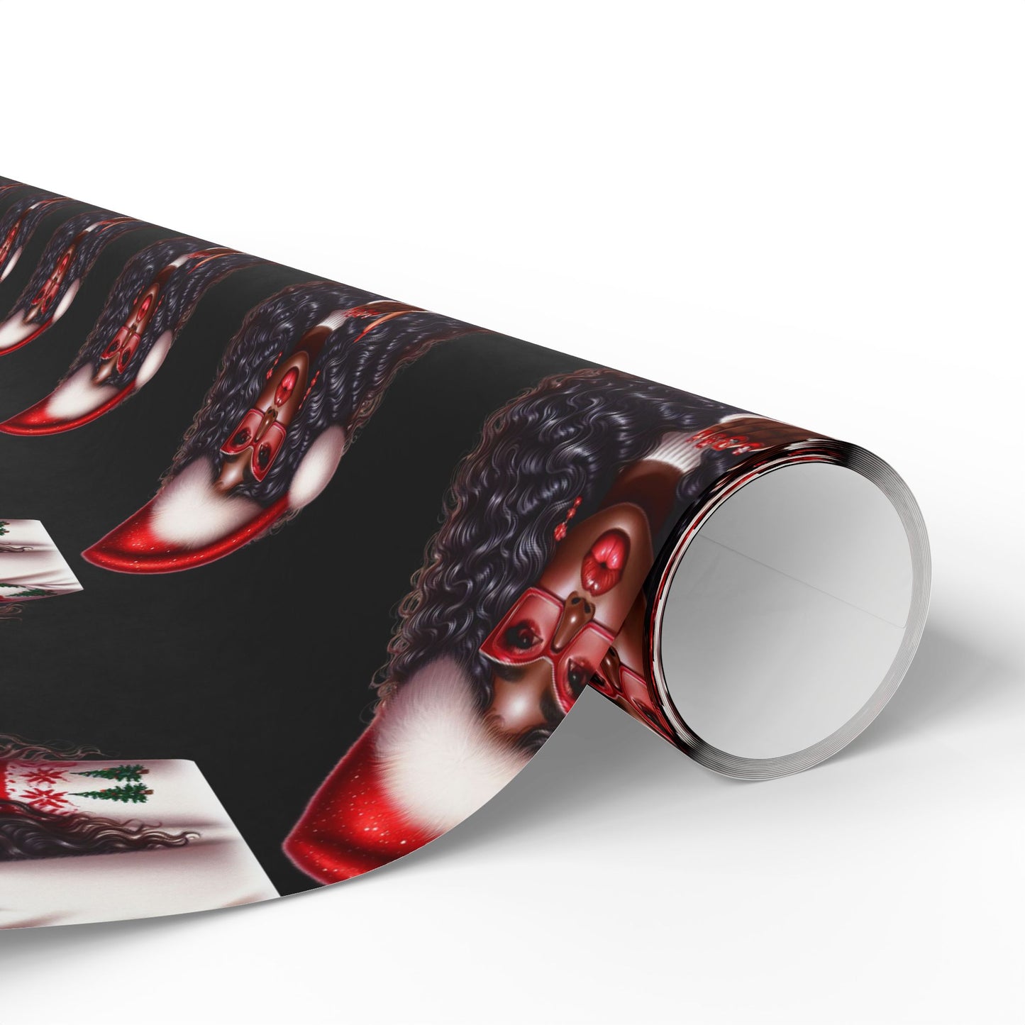 Melanin Barbie Christmas Wrap