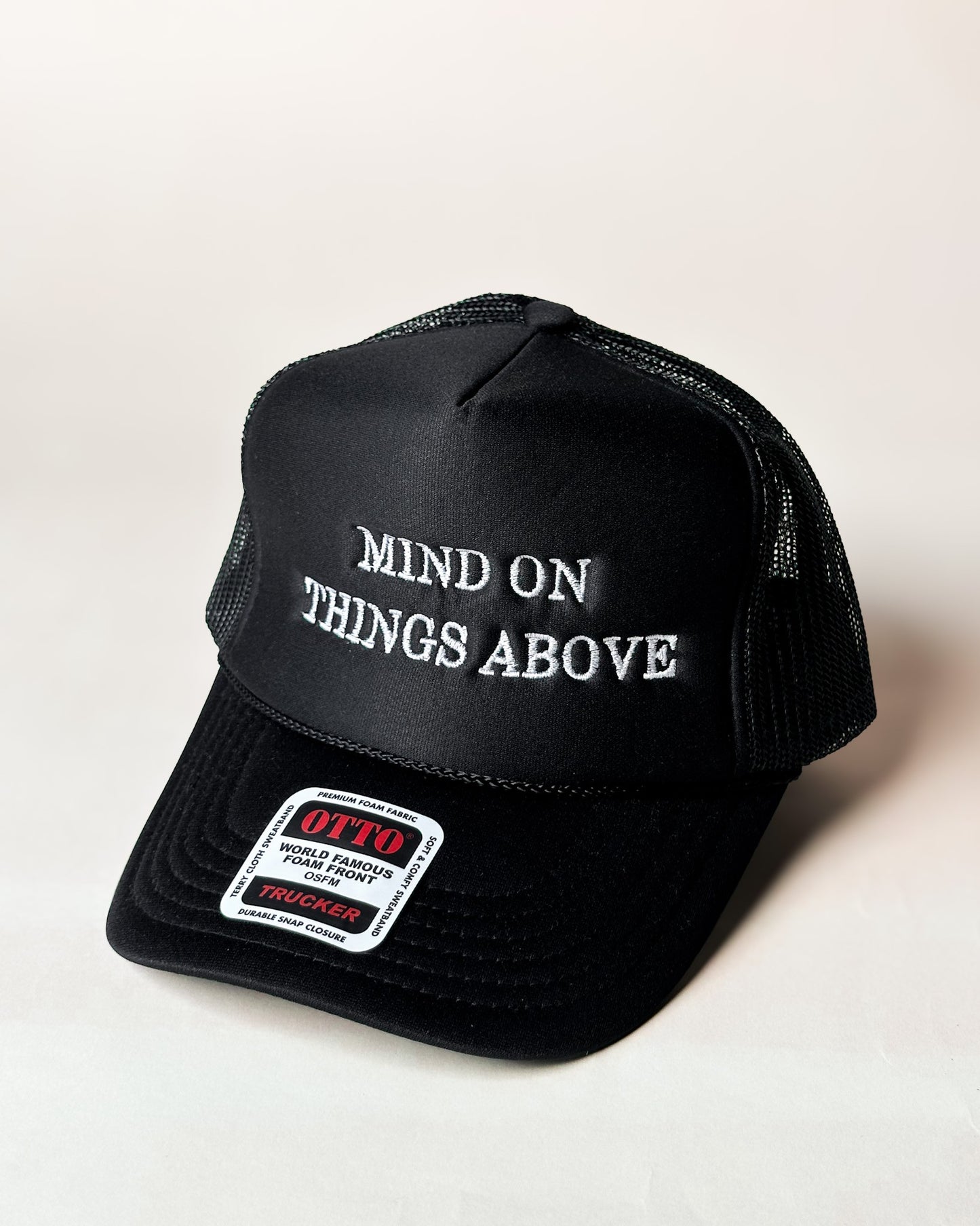 Mind On Things Above Embroidered Hat