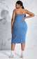 Split Decision, Full Confidence Denim Dress