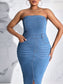 Split Decision, Full Confidence Denim Dress