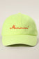 Mommin Typography Embroidered Dad Hat