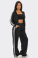 On the Run Side-Stripe Pants Set