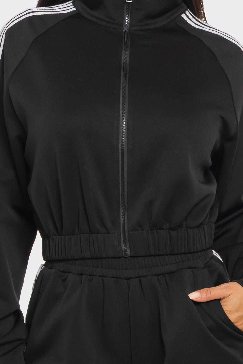 On the Run Side-Stripe Pants Set