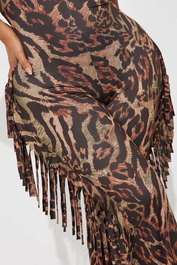 The Wild Fringe Halter Jumpsuit