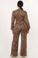Feline Fine Wrap Jumpsuit