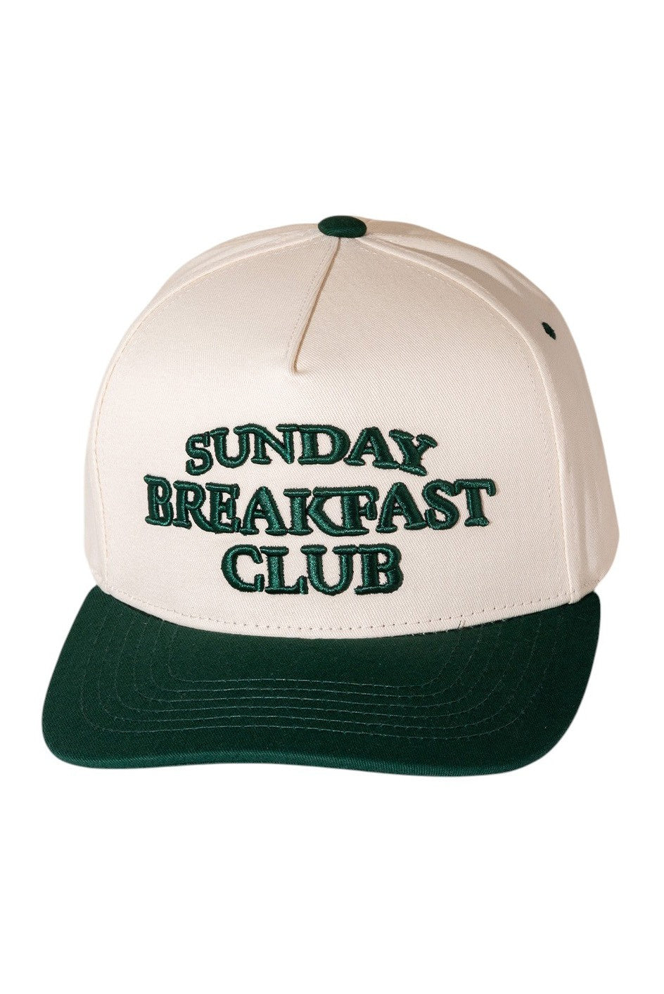 Sunday Breakfast Club Canvas Snapback Baseball Cap