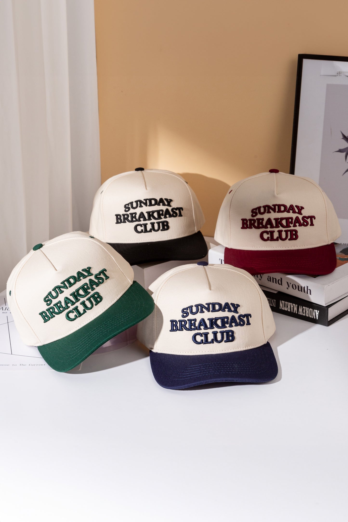 Sunday Breakfast Club Canvas Snapback Baseball Cap