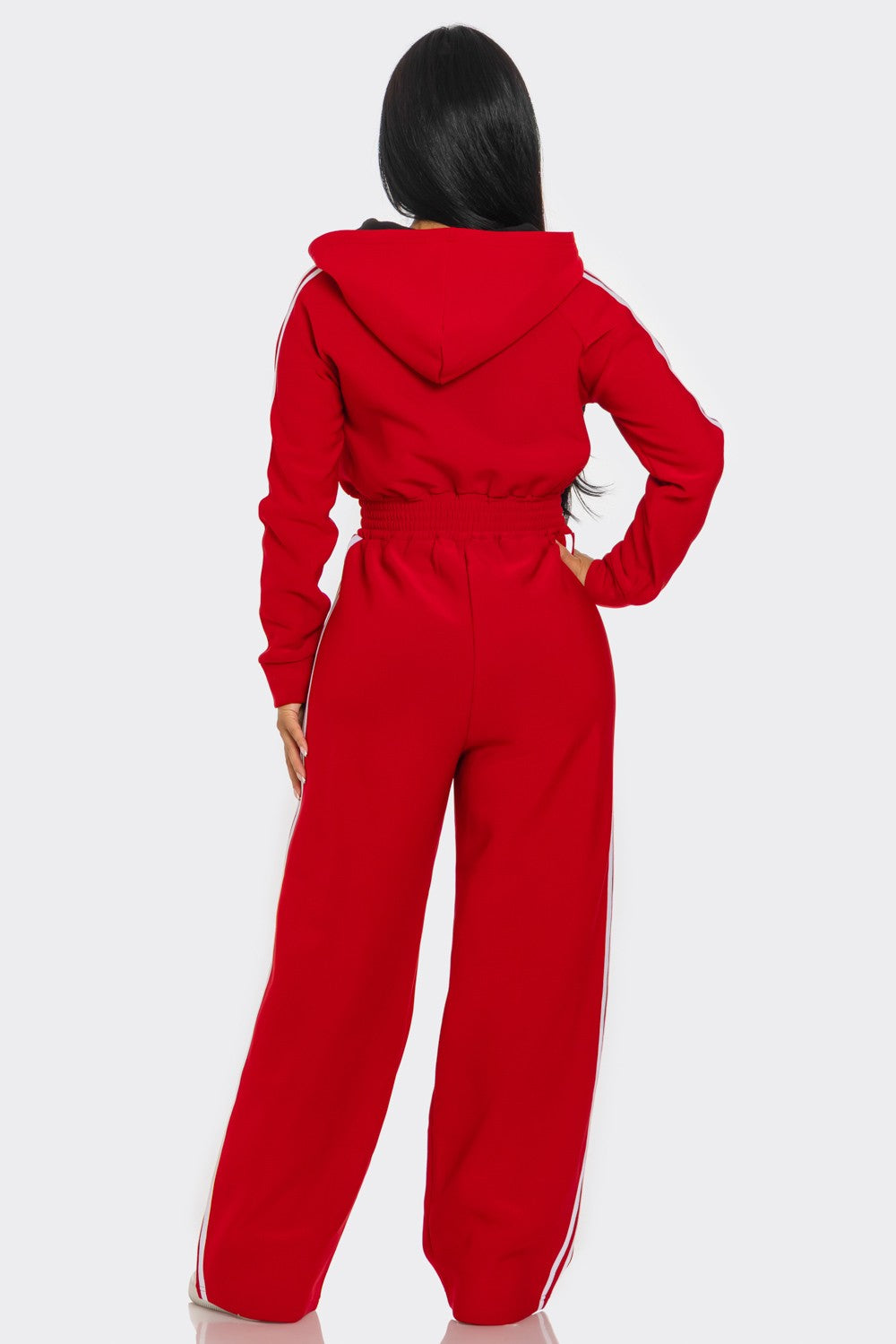 On the Track Hooded Jumpsuit