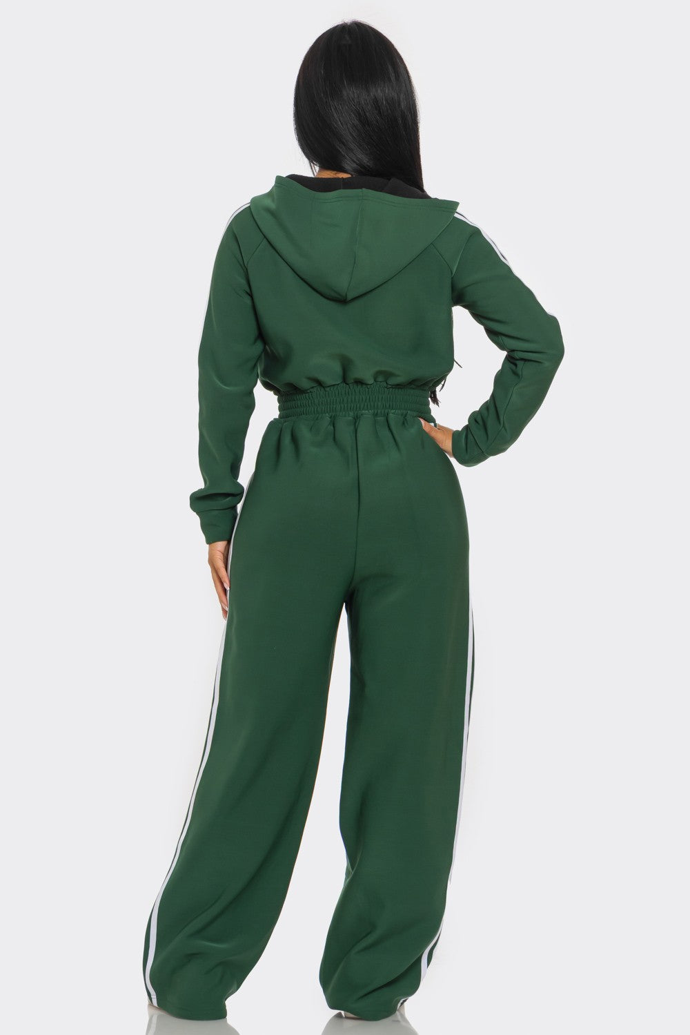 On the Track Hooded Jumpsuit