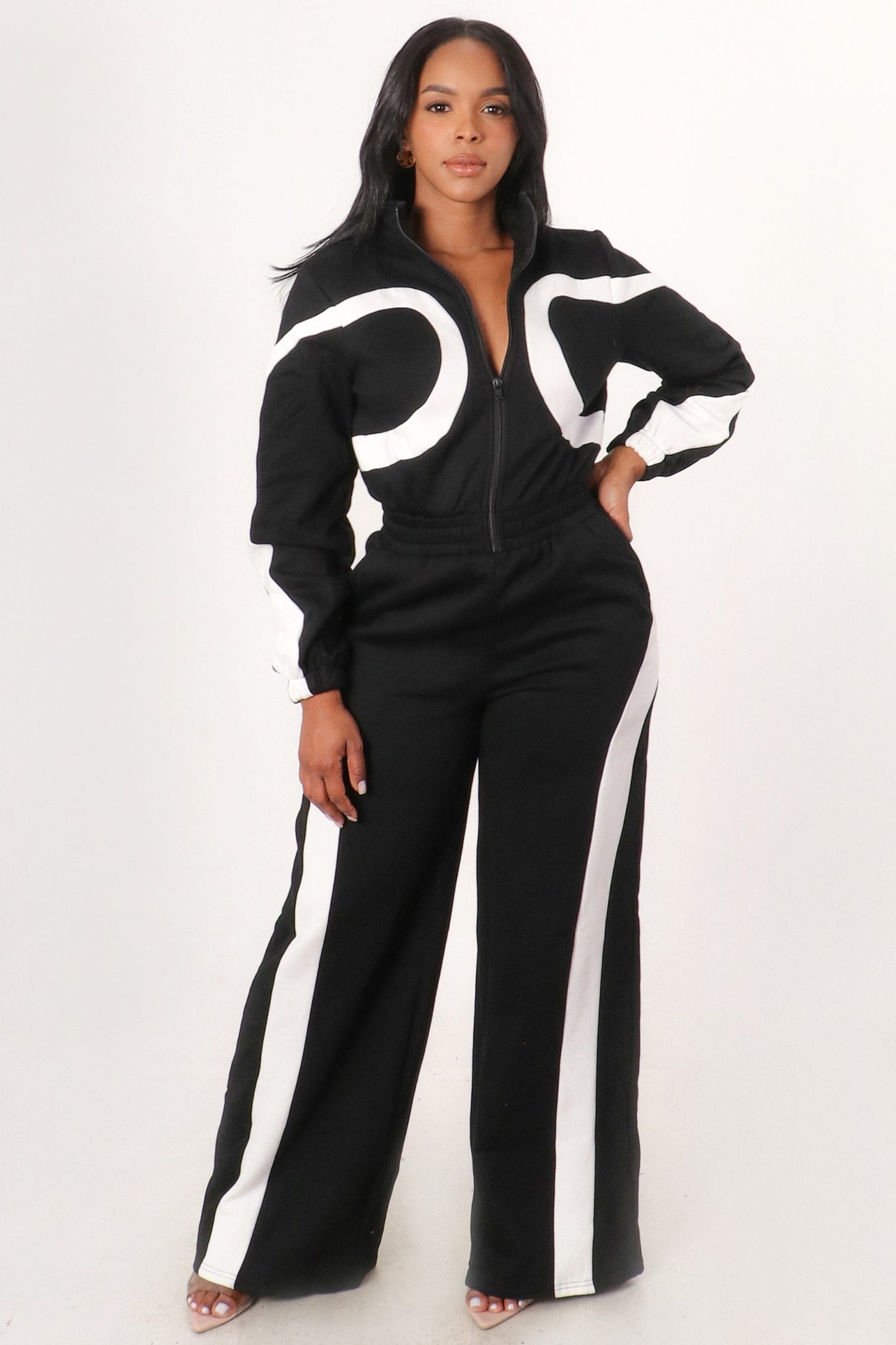 Chill & Curves Zip-Up Jumpsuit