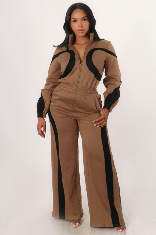 Chill & Curves Zip-Up Jumpsuit