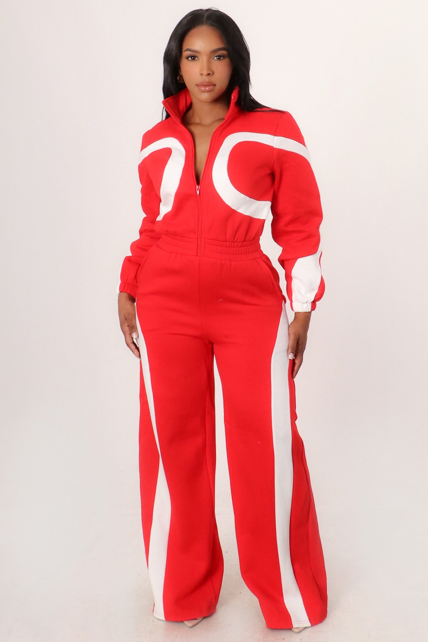 Chill & Curves Zip-Up Jumpsuit