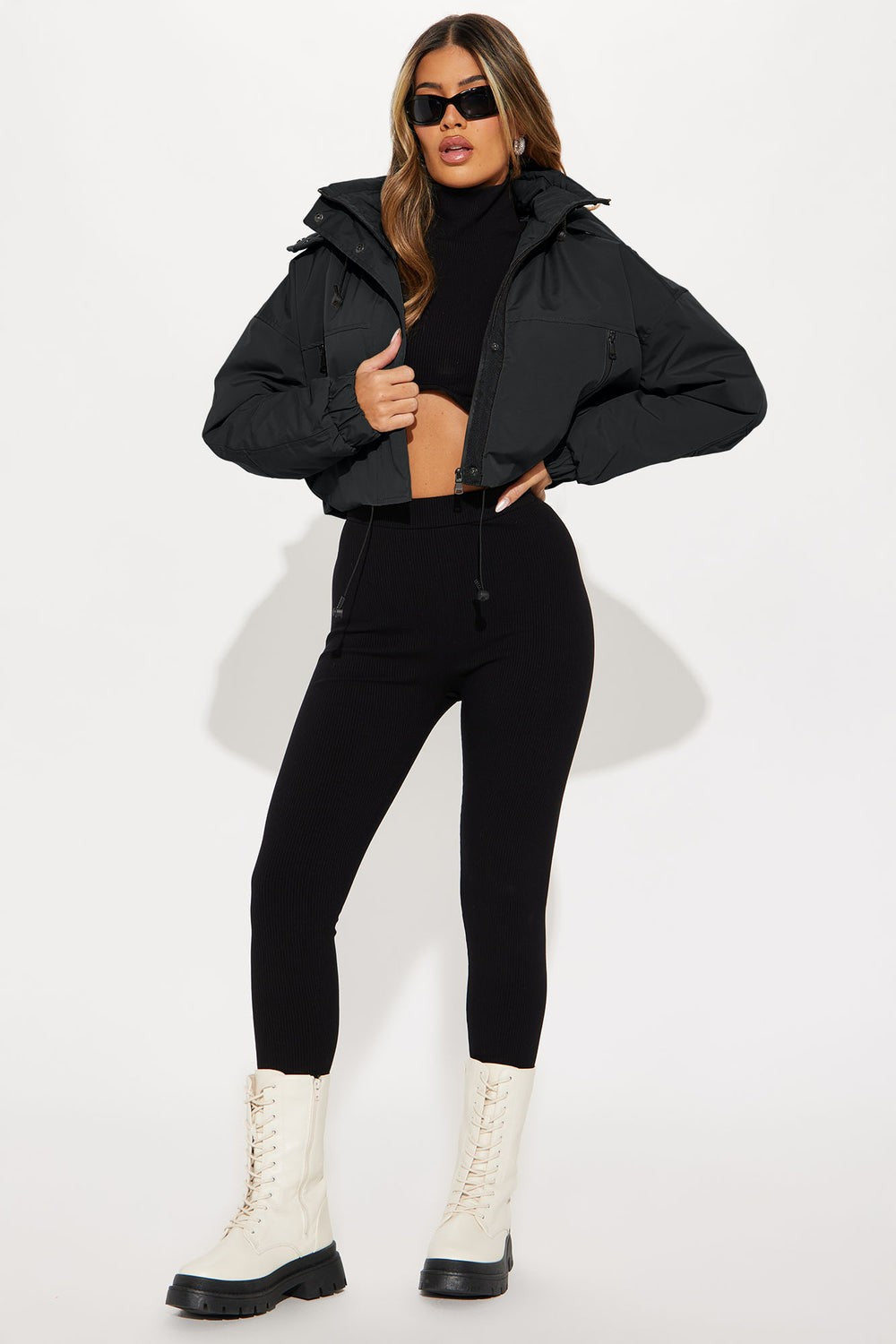Streetwise Hooded Zip-Up Longline Jacket