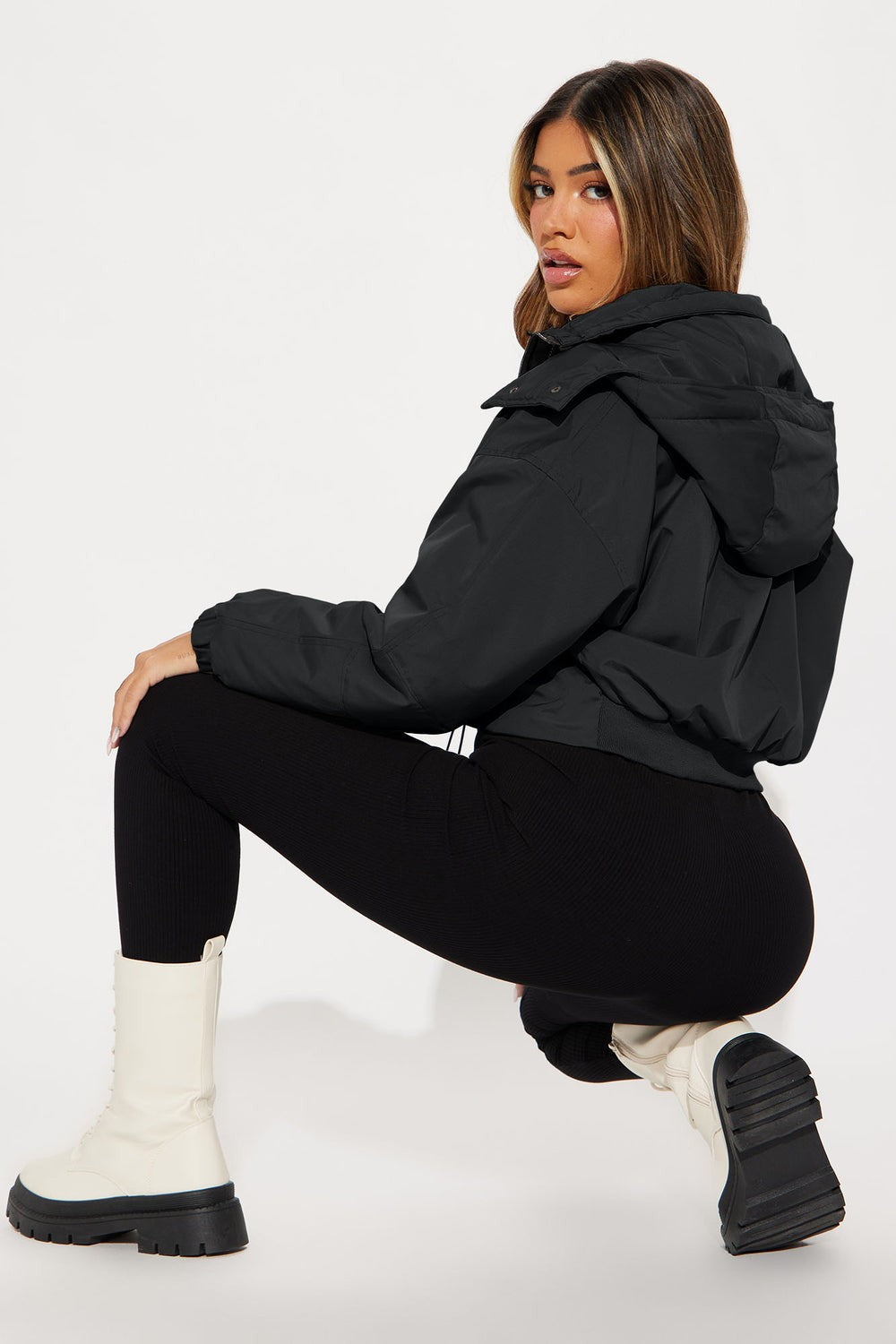 Streetwise Hooded Zip-Up Longline Jacket