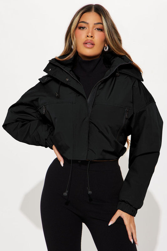 Streetwise Hooded Zip-Up Longline Jacket