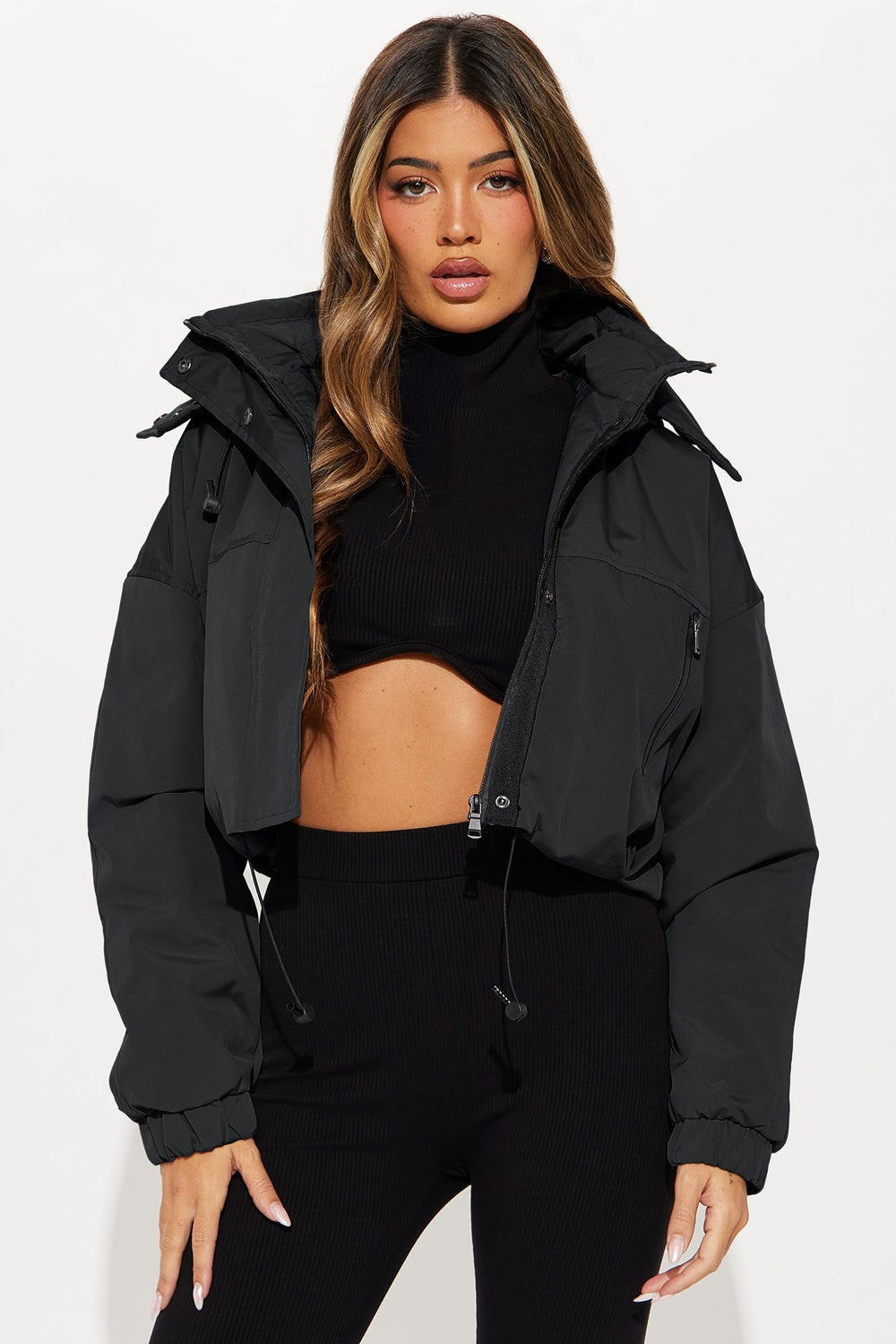 Streetwise Hooded Zip-Up Longline Jacket