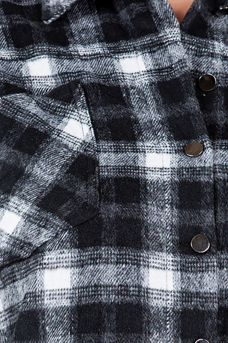 Cozy Checks Crop Jacket