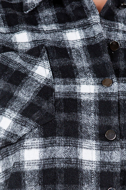 Cozy Checks Crop Jacket