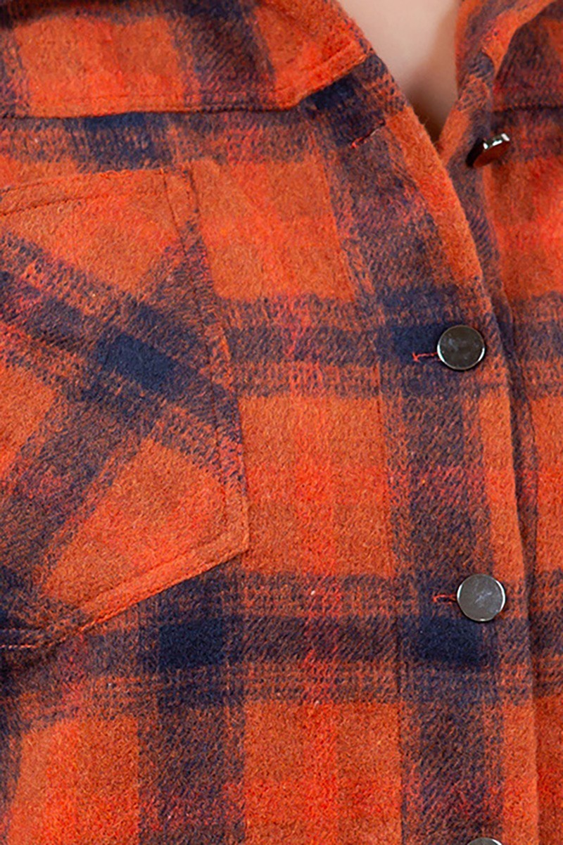 Cozy Checks Crop Jacket