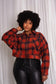 Cozy Checks Crop Jacket